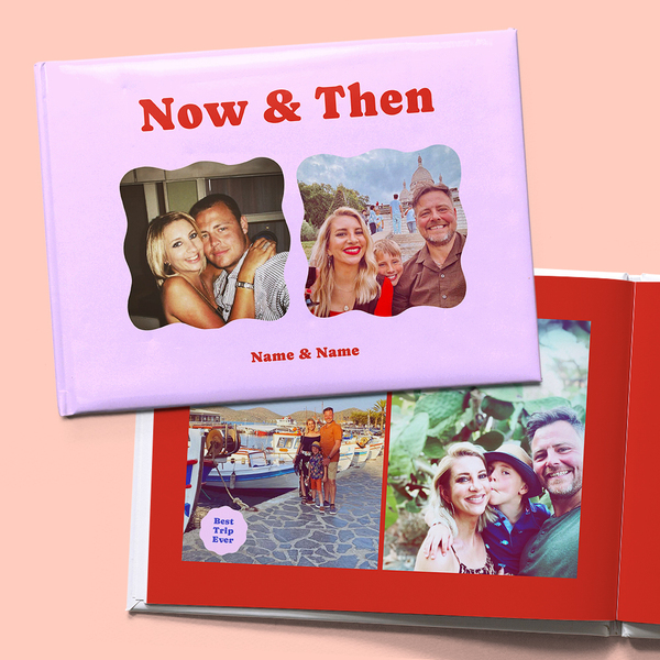 Now & Then Memories Photo Book A4 Hard Cover