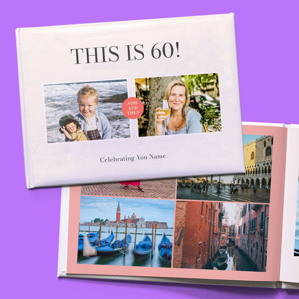 60th Birthday A5 Hard Cover Milestone Photo Book