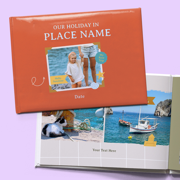Our Holiday Photo Book A5 Hard Cover