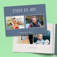 Tap to view 40th Birthday A5 Soft Cover Milestone Photo Book