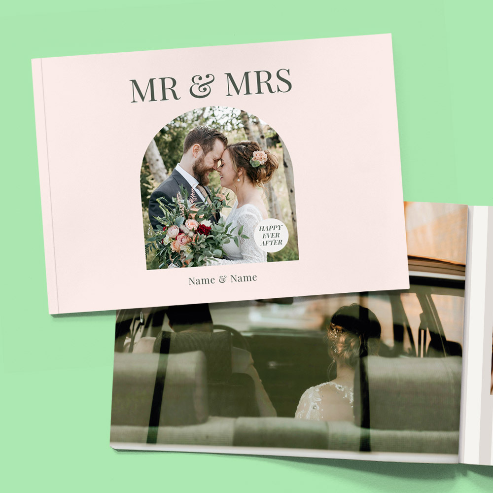 Mr & Mrs A5 Soft Cover Photo Book