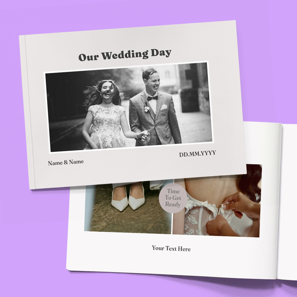 Our Wedding Day A5 Soft Cover Photo Book