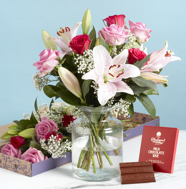 The Lily And Rose Letterbox with Luxury Chocolate