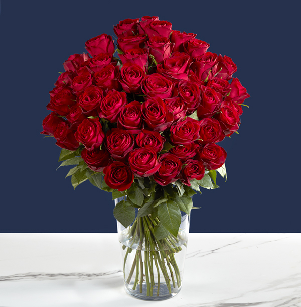 The 50 Red Rose Flower Bouquet