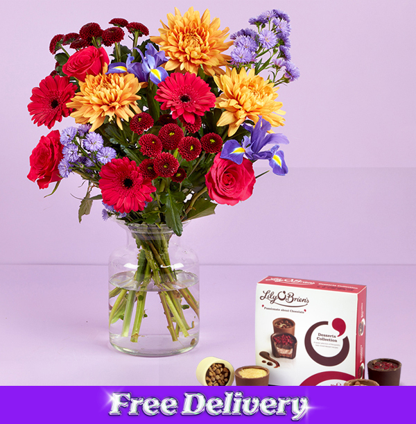 The Autumn Jewel Bouquet with Lilys