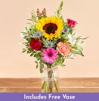 The Autumn Meadow with Glass Vase