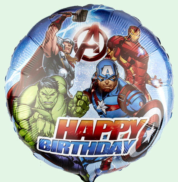 Avengers Happy Birthday Inflated Balloon