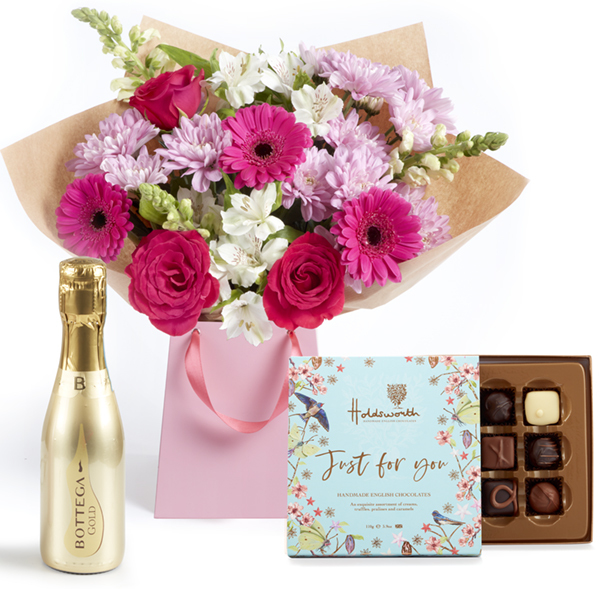 The Birthday Gift Set with Bottega And Chocolates