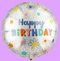 Tap to view Happy Birthday Daisy Inflated Balloon