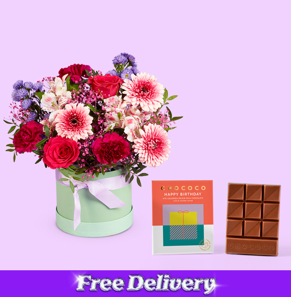 The Happy Birthday Hatbox & Chococo Gift Set