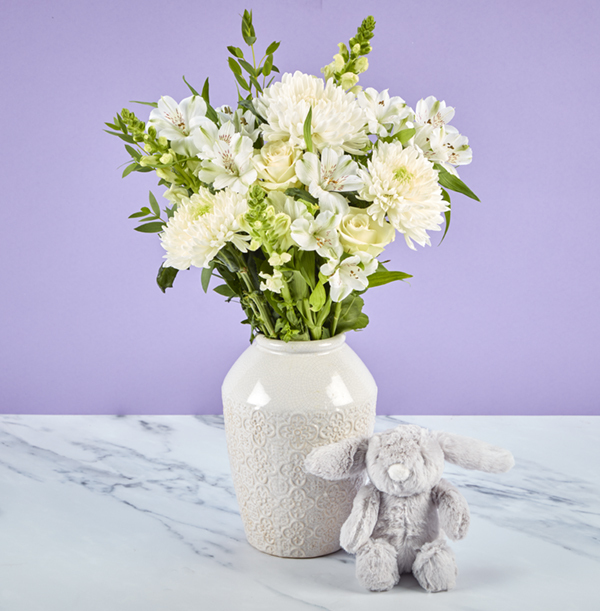 New Baby Bouquet & Bunny Gift Set