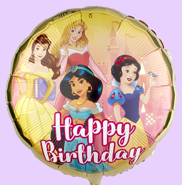 Princess Inflated Birthday Balloon