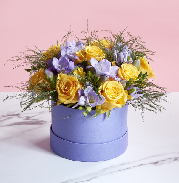 The Freesia and Rose Spring Hatbox - £36.99