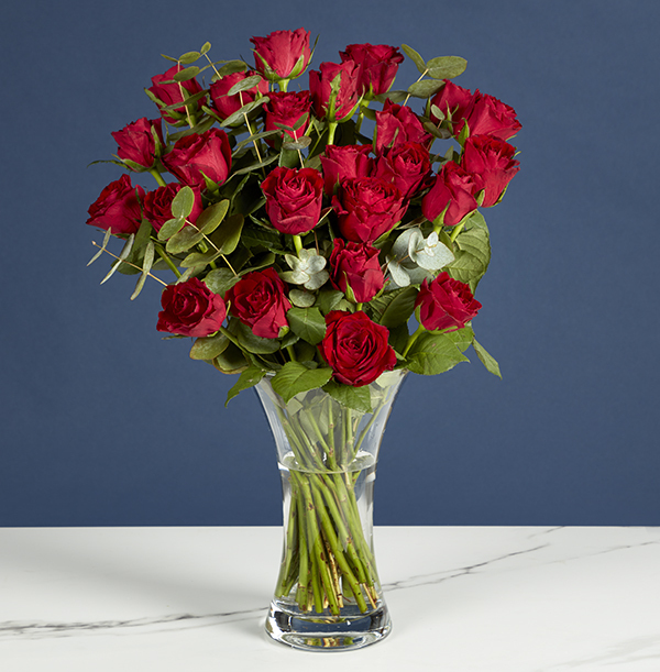 The Be Mine Rose & Eucalyptus Bouquet - £44.99