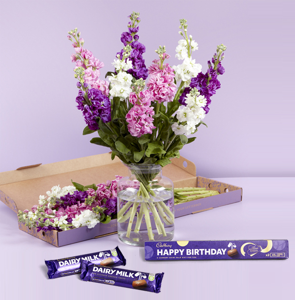 Stocks Letterbox with Happy Birthday Cadburys