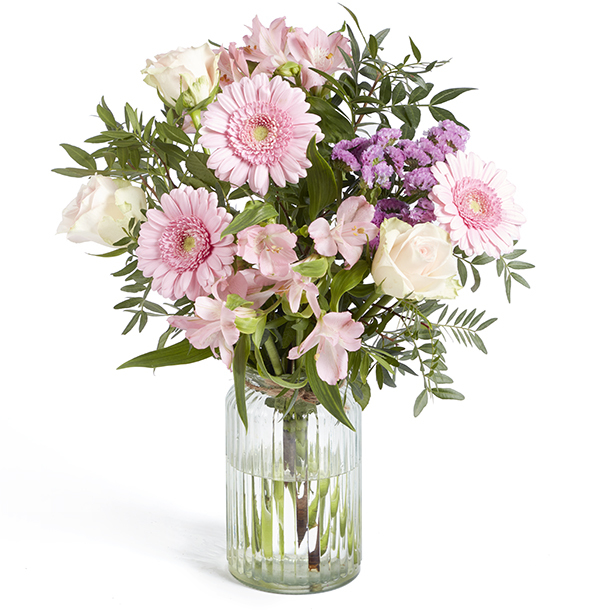 Summer Bouquet In Vase Arrangement