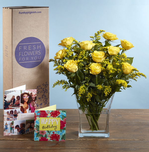 ZDISC 2/22 The Yellow Roses Bouquet - £22.99