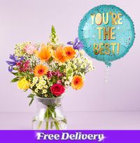 Tap to view You're The Best Inflated Balloon & Bouquet Giftset