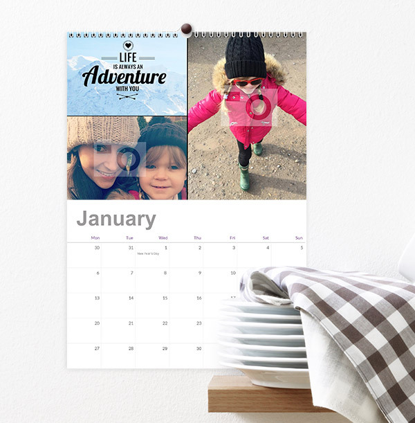 Mother & Daughter Personalised Photo Calendar