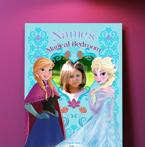 Z DISC Frozen Magical Bedroom Photo Canvas
