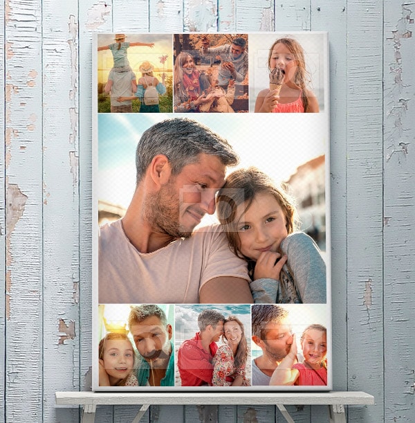 7 Photo Canvas for Dad - Portrait