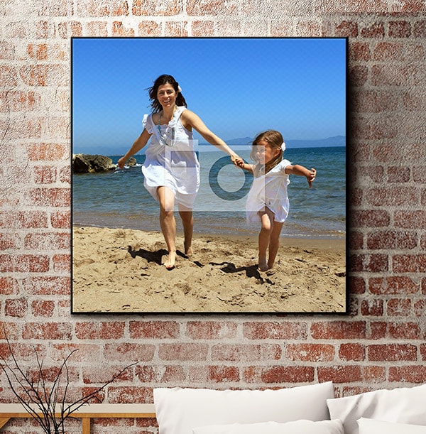 Full Photo Canvas Print - Square, Black Edge