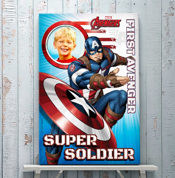 Z DISC Captain America Photo Canvas