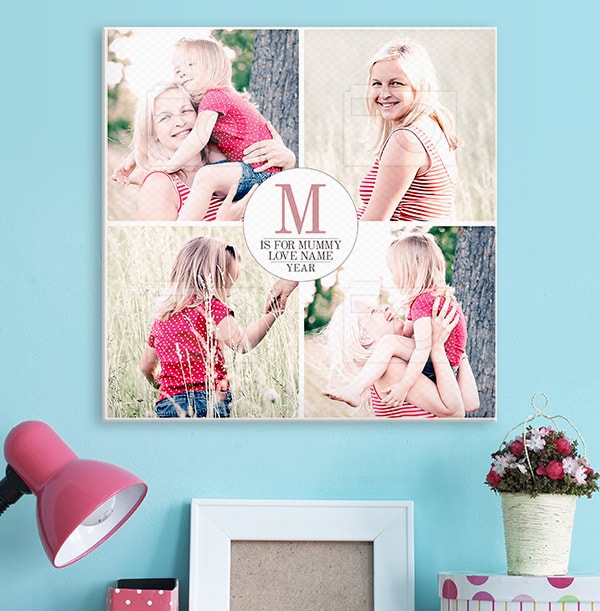 Personalised Canvas Print for Mother's Day - Square