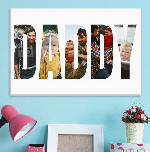 Daddy Photo Canvas - Landscape