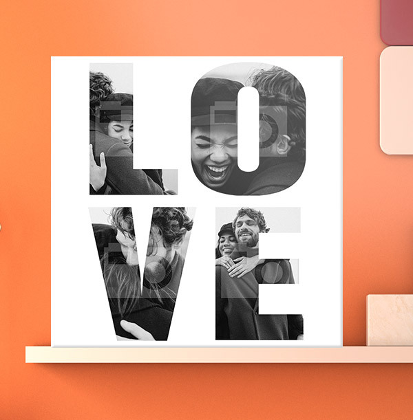 Multi Photo Love Canvas - Square