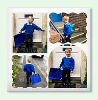 Tap to view First Day of School 4 Photo Square Canvas