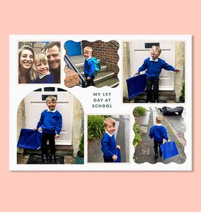 Photo of First Day at School 6 Photo Canvas Landscape