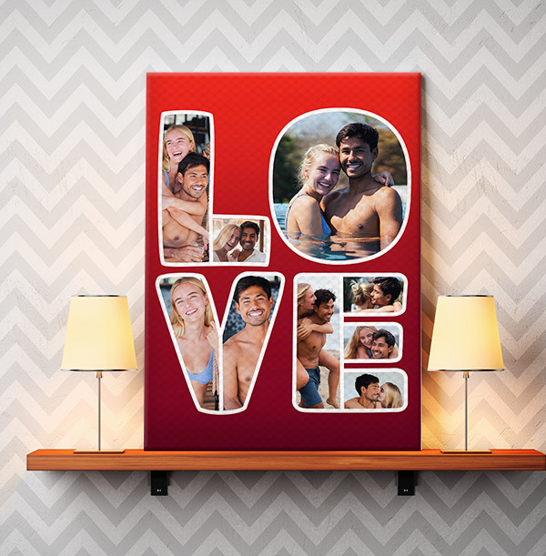 LOVE Multi Photo Canvas