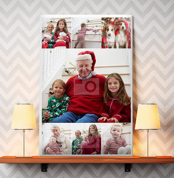 Christmas Multi Photo Canvas - Portrait