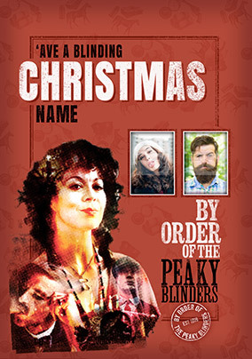 Polly Peaky Blinders Photo Upload Christmas Card