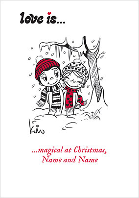Love Is...Magical At Christmas Personalised Card