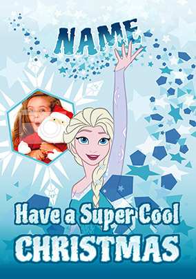 Elsa Frozen Photo Christmas Card