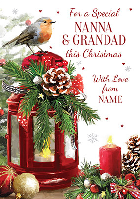Nanna & Grandad This Christmas Personalised Card
