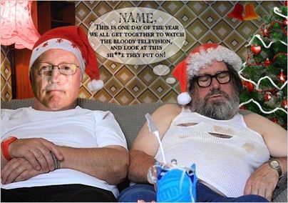 Photo of Ricky Tomlinson - Christmas Sofa