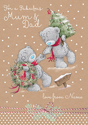 Me to You - For a Fabulous Mum and Dad Christmas Card
