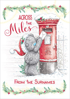 Me To You - Across The Miles Personalised Christmas Card