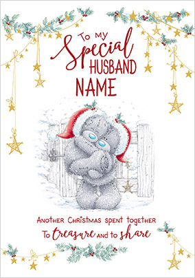 Me To You - Special Husband Personalised Christmas Card