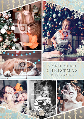 Cancer Research A Very Merry Christmas Six Photo Card