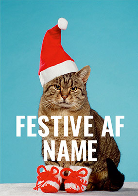 Festive AF Personalised Card