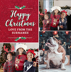 Love From Family Christmas Photo Card
