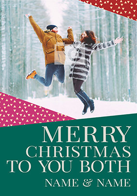 To You Both Christmas Photo Card