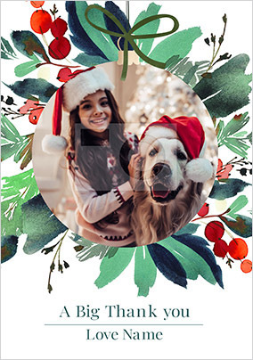 A Big Thank You Xmas Card