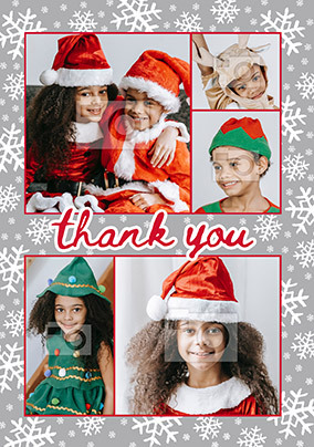 Thank You Photo Upload Christmas Card