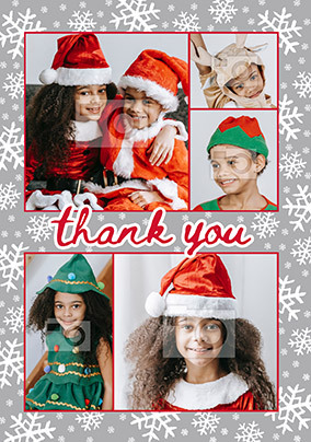 Thank You Photo Upload Christmas Card