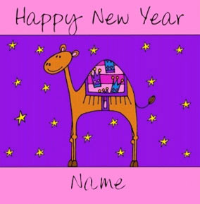 Christmas Bright Cartoon Camel